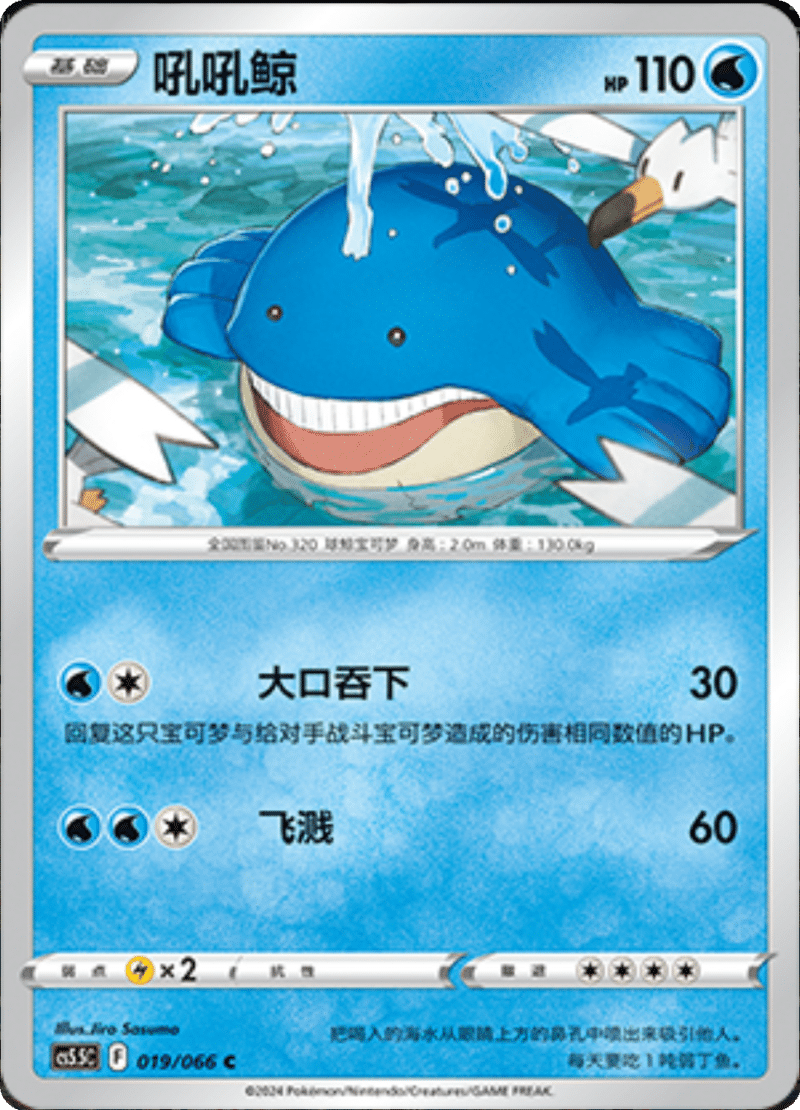 019/066 Wailmer吼吼鲸 C