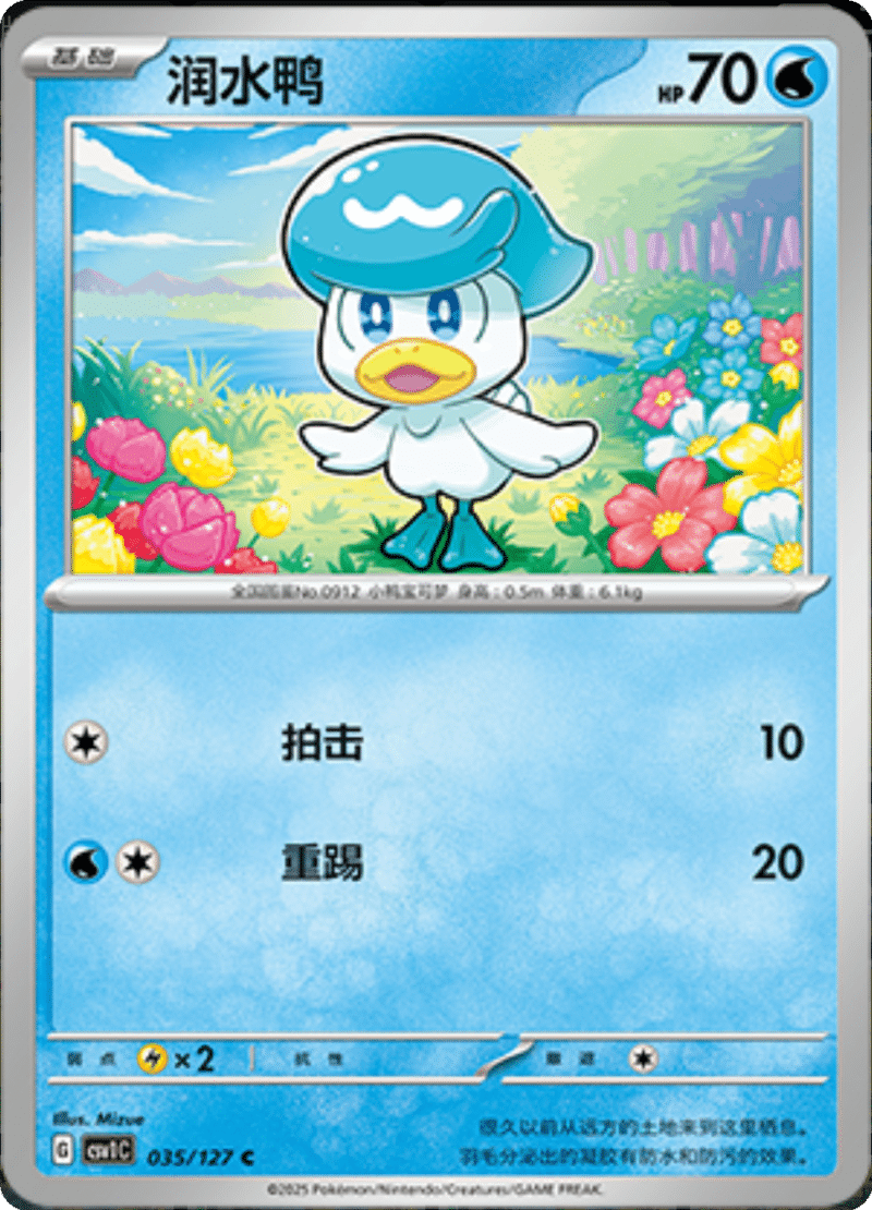 035/127 Quaxly润水鸭 CSV1C C