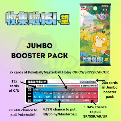 Collect 151 - Collect 151 Hope - Booster Pack - simplified chinese Pokemon - Jumbo