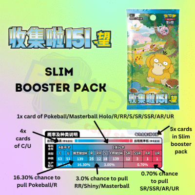 Collect 151 - Collect 151 Hope - Booster Pack - simplified chinese Pokemon - Slim