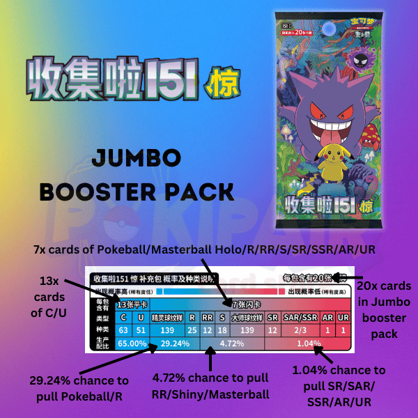Collect 151 Surprise Jumbo Booster Box _ Collect 151 Shock Jumbo Booster Box - Simplified Chinese Pokemon - Pokemon China
