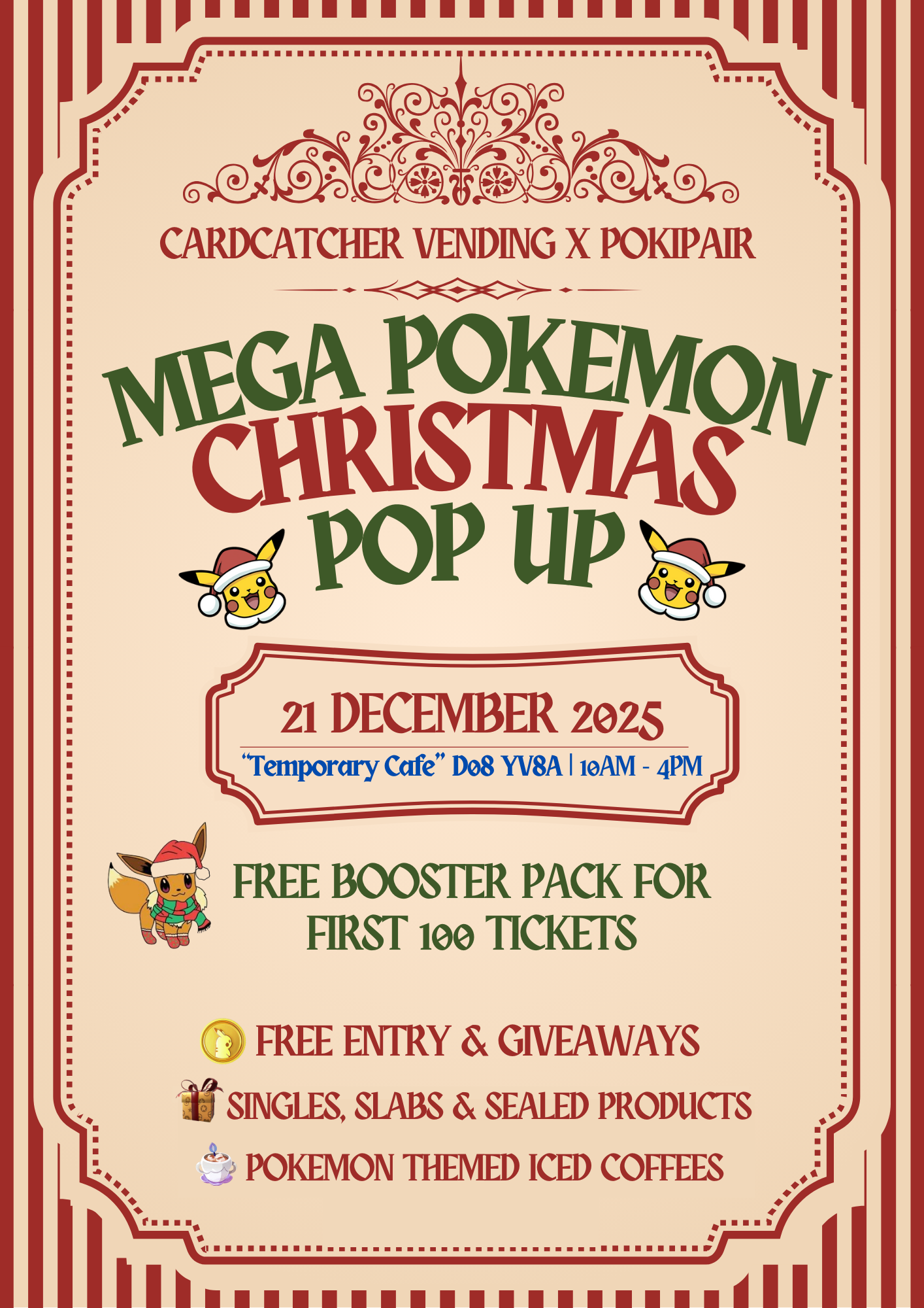 Mega Pokemon Christmas Pop-Up