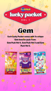 Gem – PokiPair Lucky Packet – Simplified Chinese Pokemon Mystery Pack – Ireland